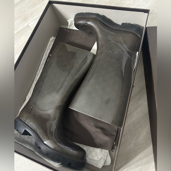Gucci rain boots with box and dust bag - Picture 2 of 4